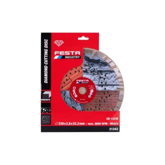   FESTA Disc de tăiere cu diamant segmentat 230 x 2,8 x 22,2 mm