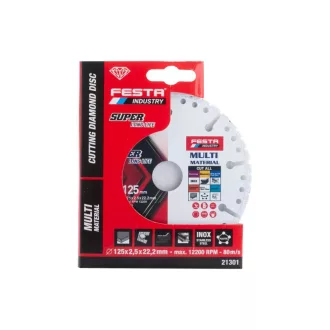   Disc de tăiat diamant universal FESTA 125 x 1,8 x 22,2 mm segmentat