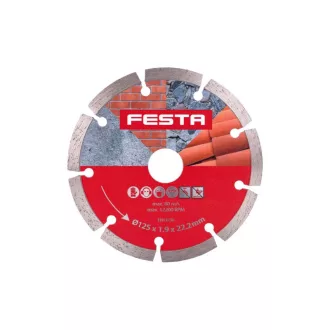   Disc de tăiere cu diamant FESTA 125 x 2,2 x 22,2 mm segmentat