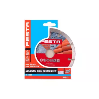   Disc de tăiere cu diamant FESTA 125 x 2,2 x 22,2 mm segmentat