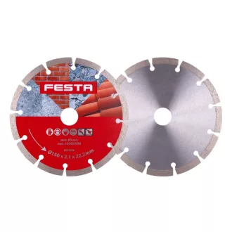   Disc de tăiere cu diamant FESTA 150 x 2,2 x 22,2 mm segmentat