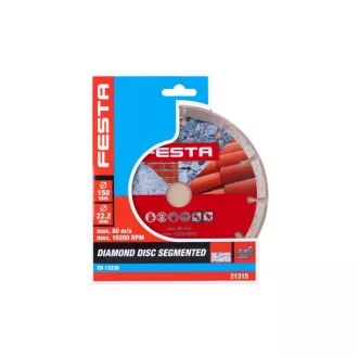   Disc de tăiere cu diamant FESTA 150 x 2,2 x 22,2 mm segmentat