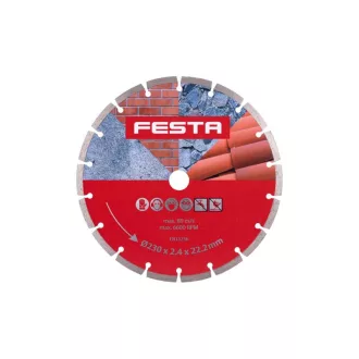   Disc de tăiere cu diamant FESTA 230 x 2,6 x 22,0 mm segmentat