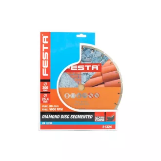   Disc de tăiere cu diamant FESTA 300 x 3,5 x 25,4 mm segmentat