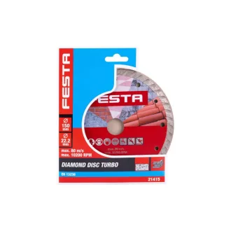 Disc de tăiere FESTA diamant 150 x 2,6 x 22,2 mm turbo