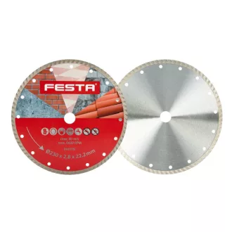Disc de tăiere cu diamant FESTA 230 x 2,6 x 22,2 mm turbo