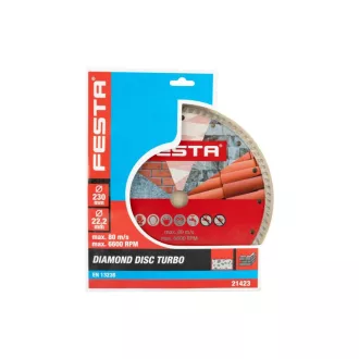Disc de tăiere cu diamant FESTA 230 x 2,6 x 22,2 mm turbo