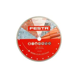 Disc de tăiere cu diamant FESTA 300 x 3,3 x 25,4 mm turbo