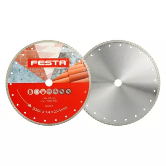 Disc de tăiere cu diamant FESTA 300 x 3,3 x 25,4 mm turbo