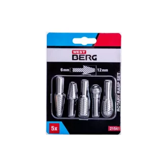 Kit de frezat turbo 5 piese (pin de 6 mm)