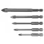 STHOR Set burghie pentru sticla si faianta 5 buc (4, 5, 6, 8, 10 mm)