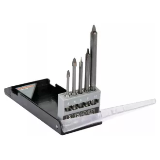  STHOR Set burghie pentru sticla si faianta 5 buc (4, 5, 6, 8, 10 mm)