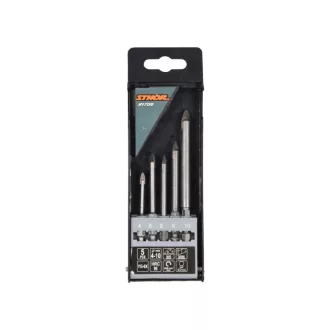   STHOR Set burghie pentru sticla si faianta 5 buc (4, 5, 6, 8, 10 mm)