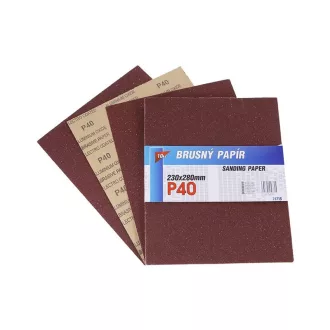 Hârtie abrazivă A4 P40 (10 bucăți)