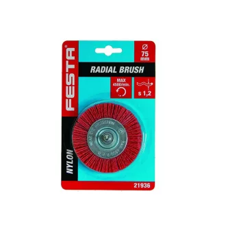 FESTA Pin perie rotunda 75 mm nailon