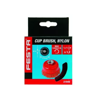 Perie pentru oale FESTA 75 mm x M14 nailon