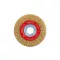 Perie rotunda FESTA 100 x 20 mm cu inele de ingustare, acoperire din alama