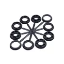 Perie rotunda FESTA 175 x 32 mm cu inele de ingustare, acoperire din alama