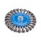 FESTA Perie rotunda rasucita M14 125 mm inox