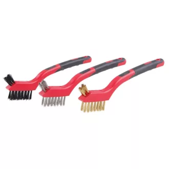   Set de perii de sârmă FESTA cu 3 părți mâner din plastic de 180 mm