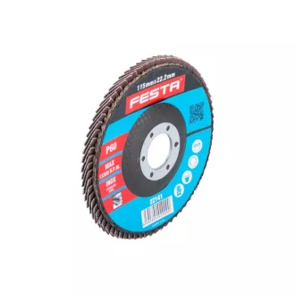 FESTA Disc de șlefuit clapete 115 x 22,2 mm / P60 inox