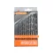 STHOR Set de burghie cu șurub 13 bucăți 2,0-8,0 mm HSS