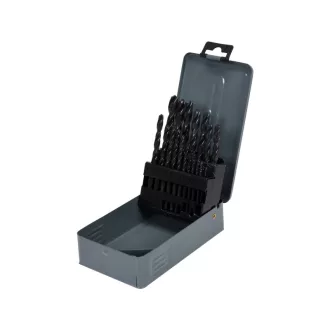 STHOR Set de burghie cu șurub 19 bucăți 1-10 mm HSS
