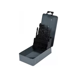STHOR Set de burghie cu șurub 19 bucăți 1-10 mm HSS