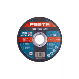 FESTA Disc de tăiere pentru metal 115 x 1,2 x 22,2 mm