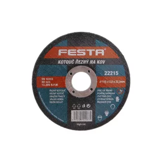FESTA Disc de tăiere pentru metal 115 x 2,0 x 22,2 mm