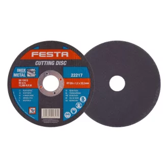 FESTA Disc de tăiere pentru metal 125 x 1,2 x 22,2 mm inox