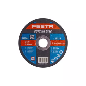 FESTA Disc de tăiere pentru metal 125 x 2,5 x 22,2 mm