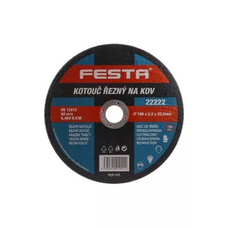 FESTA Disc de tăiere pentru metal 180 x 2,5 x 22,2 mm