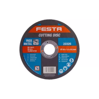FESTA Disc de tăiere pentru metal 125 x 1,0 x 22,2 mm inox