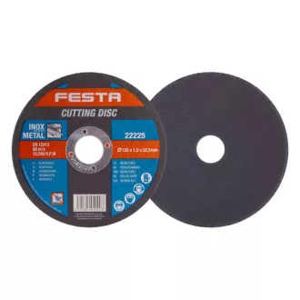 FESTA Disc de tăiere pentru metal 125 x 1,0 x 22,2 mm inox