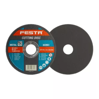 FESTA Disc de tăiere pentru metal 115 x 1,6 x 22,2 mm