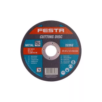 FESTA Disc de tăiere pentru metal 125 x 1,6 x 22,2 mm