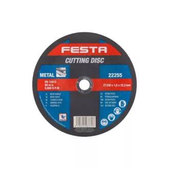 FESTA Disc de tăiere pentru metal 230 x 1,6 x 22,2 mm