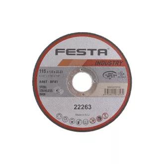   FESTA INDUSTRY Disc de tăiere pentru metal 115 x 1,6 x 22,2 mm