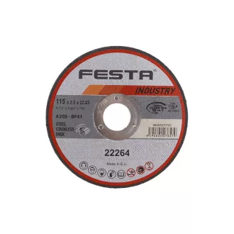   FESTA INDUSTRY Disc de tăiere pentru metal 115 x 2,0 x 22,2 mm