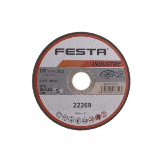   FESTA INDUSTRY Disc de tăiere pentru metal 125 x 1,6 x 22,2 mm