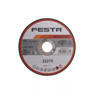  FESTA INDUSTRY Disc de tăiere pentru metal 125 x 2,0 x 22,2 mm