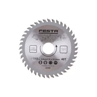   FESTA Pânză de ferăstrău pentru lemn 115 x 22,2 x 1,8 mm / 40T