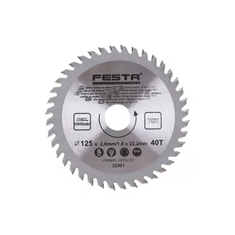   FESTA Pânză de ferăstrău pentru lemn 125 x 22,2 x 1,8 mm / 40T