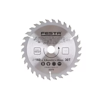   FESTA Pânză de ferăstrău pentru lemn 160 x 20 x 2,0 mm / 30T