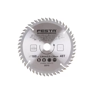   FESTA Pânză de ferăstrău pentru lemn 160 x 20 x 2,0 mm / 48T