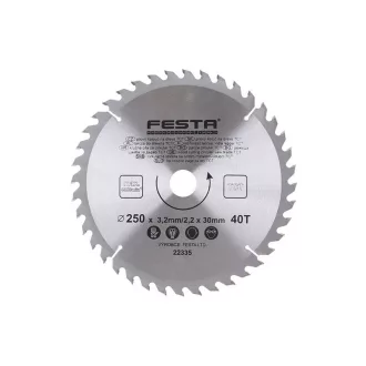   FESTA Pânză de ferăstrău pentru lemn 250 x 30 x 2,2 mm / 40T
