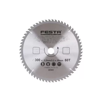   FESTA Pânză de ferăstrău pentru lemn 300 x 30 x 2,2 mm / 60T