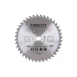   FESTA Pânză de ferăstrău pentru lemn 350 x 30 x 2,5 mm / 40T