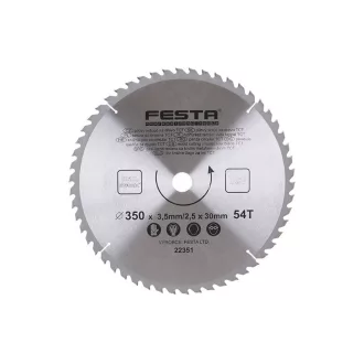   FESTA Pânză de ferăstrău pentru lemn 350 x 30 x 2,5 mm / 54T